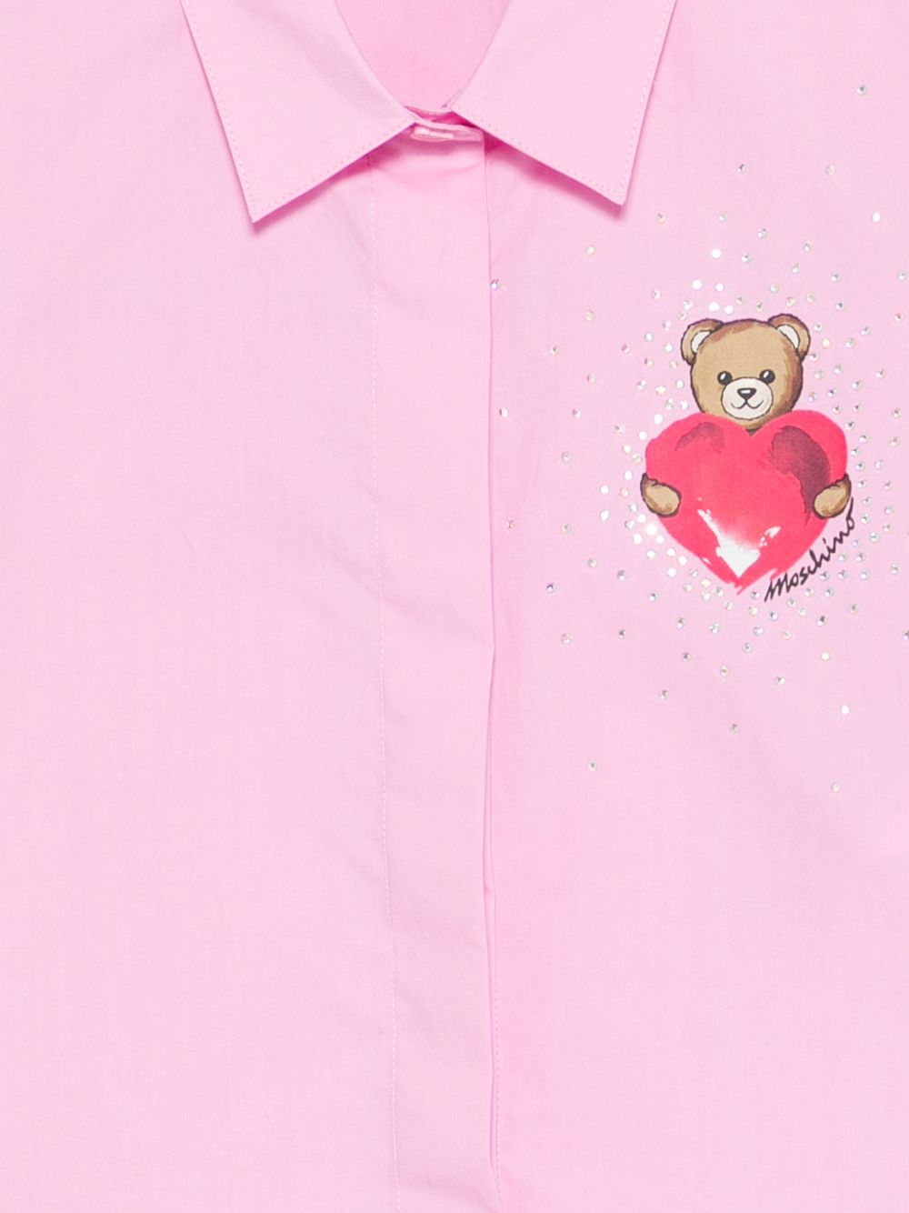 Completo camicia e shorts in cotone HDG01LLLA10 51473 MOSCHINO KIDS