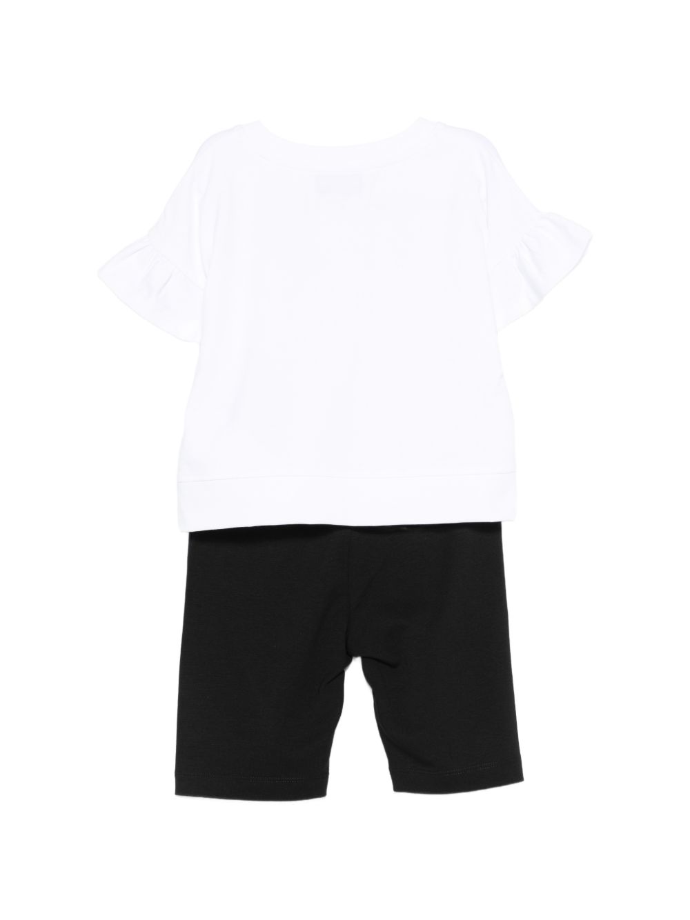 Completo t-shirt e shorts coordinato HDG01OLBA00 80359 MOSCHINO KIDS