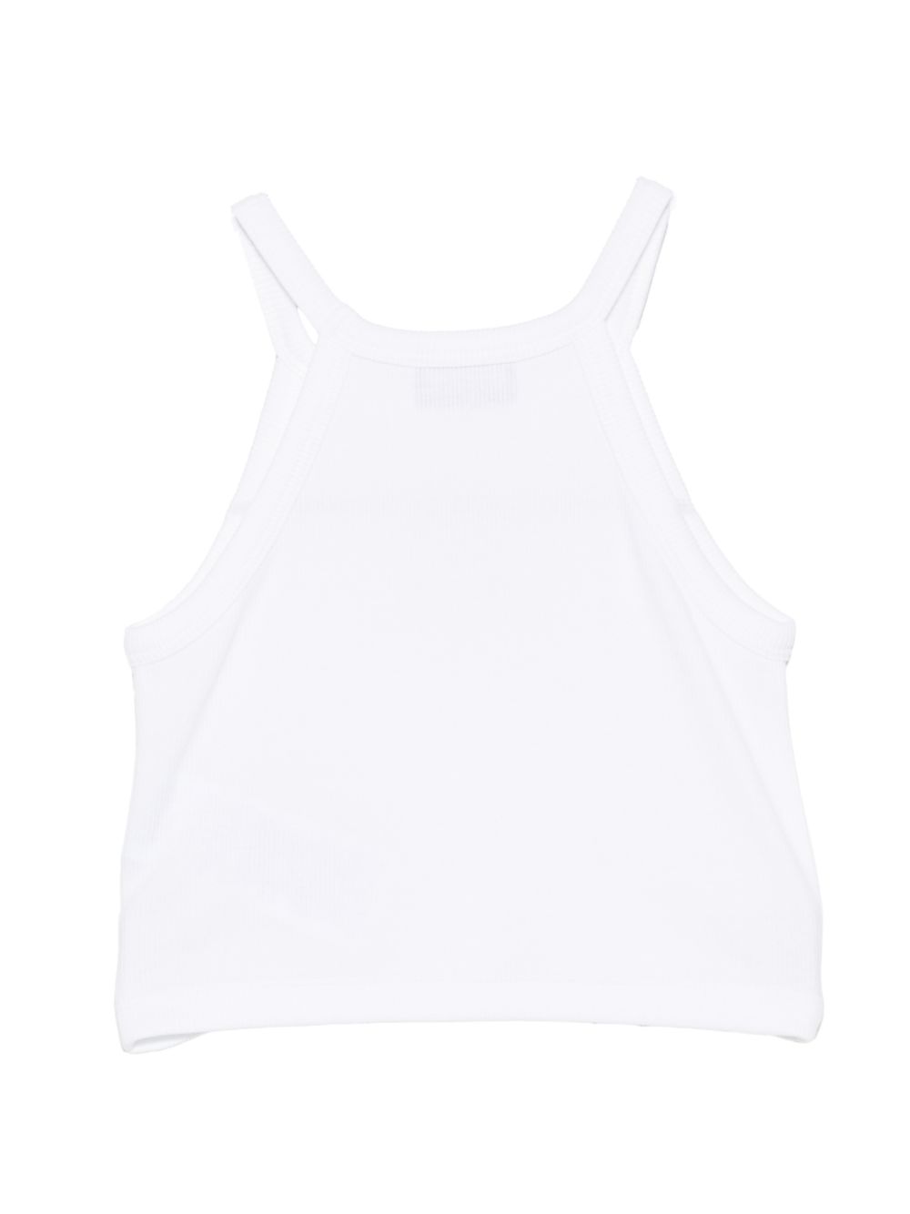T-shirt con logo orsetto e fiore HDM06ZLBA39 10101 MOSCHINO KIDS