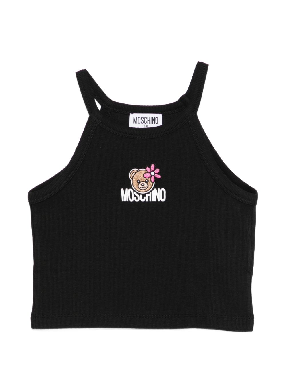 Canotta con orsetto HDM06ZLBA39 60100 MOSCHINO KIDS