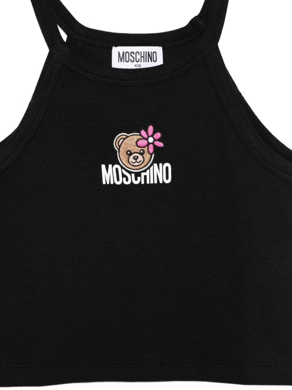 Canotta con orsetto HDM06ZLBA39 60100 MOSCHINO KIDS