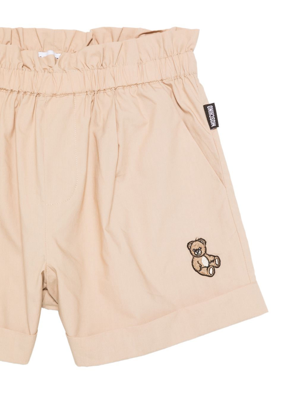 Shorts con vita elasticizzata HDQ01YLLA10 20829 MOSCHINO KIDS