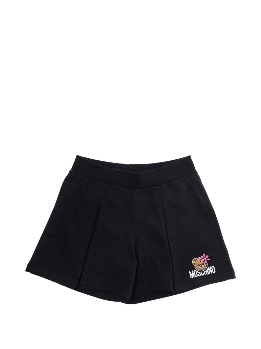Shorts a pieghe con logo HDQ01ZLAA43 60100 MOSCHINO KIDS