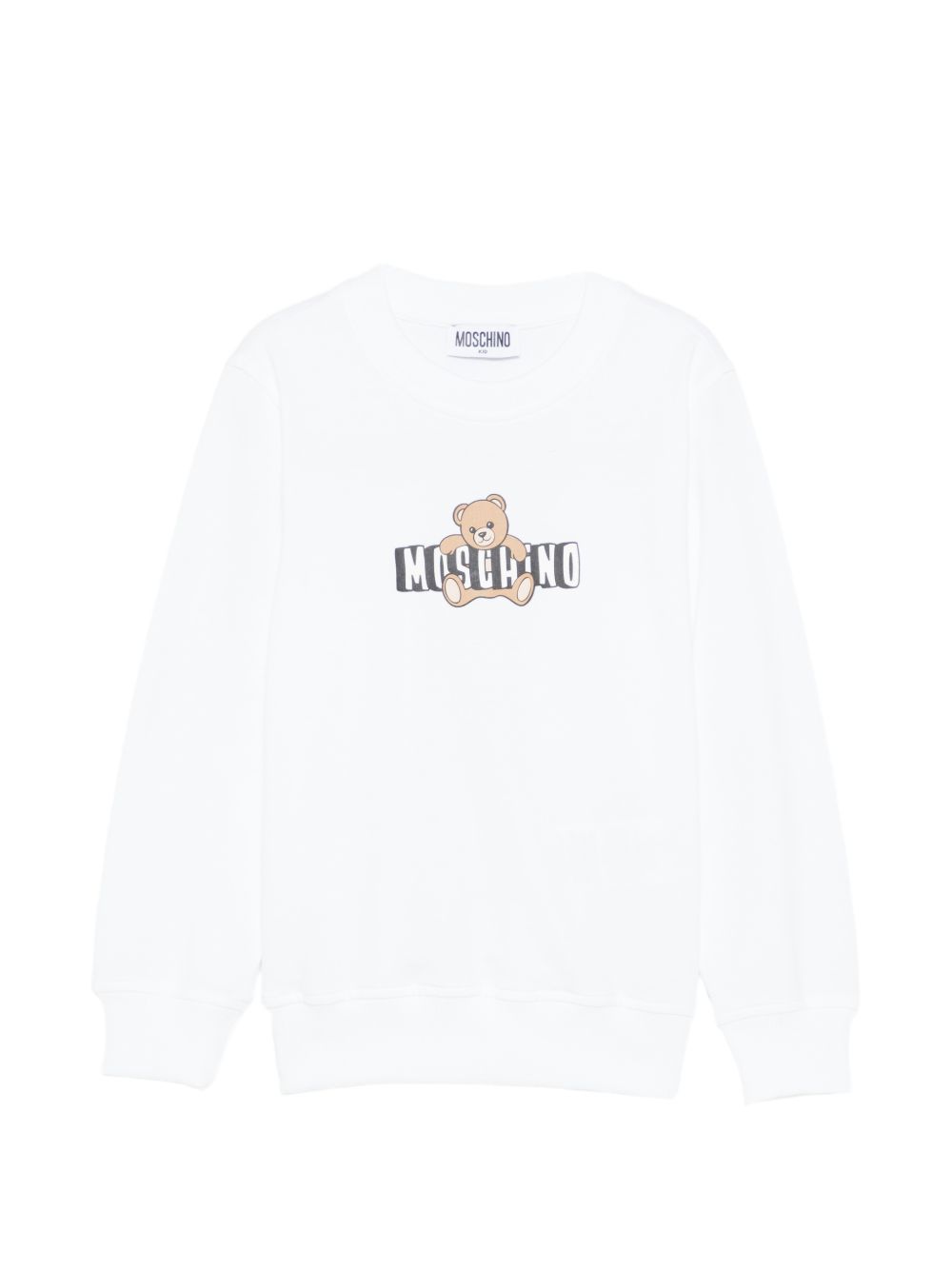T-shirt con stampa Teddy Bear HUF09ULCA19 10101 MOSCHINO KIDS