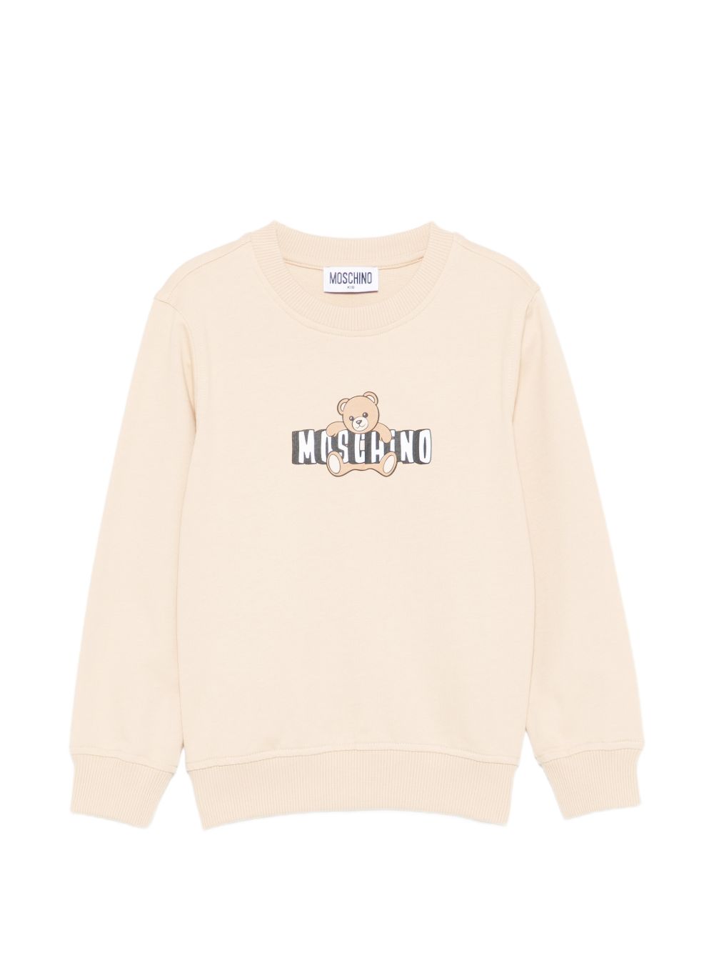 Felpa girocollo con orsetto HUF09ULCA19 20829 MOSCHINO KIDS