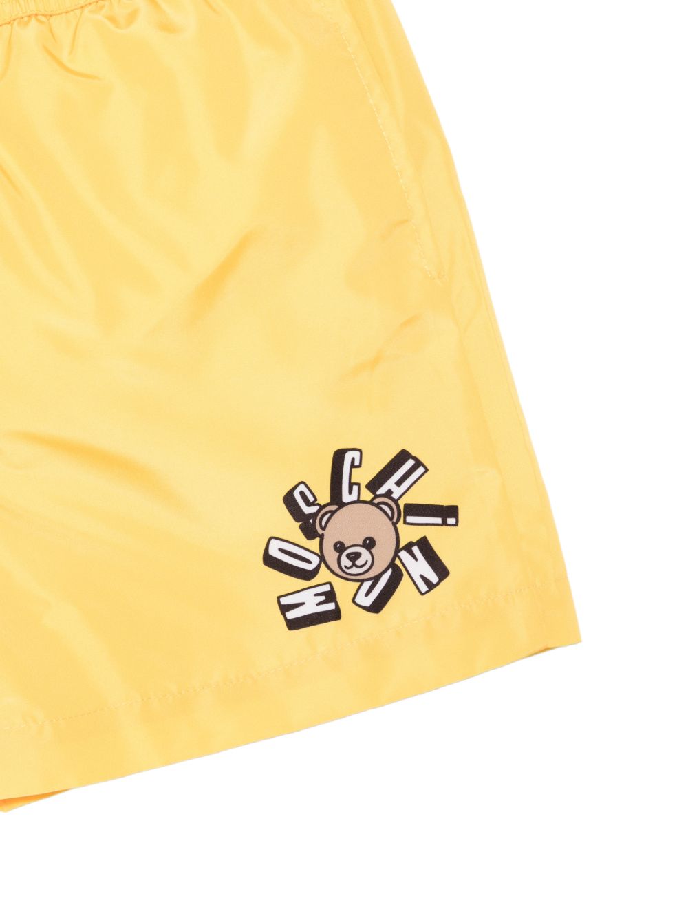 Bermuda da nuoto con logo applicato HUL01LLKA02 50577 MOSCHINO KIDS