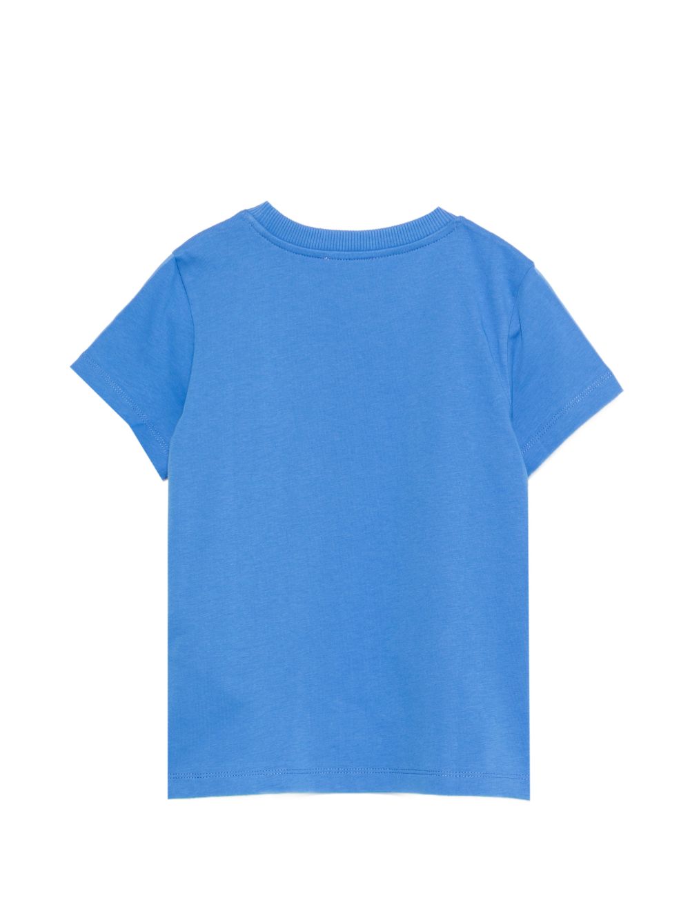 T-shirt cobalto con logo orsetto HWM058LAA01 40630 MOSCHINO KIDS