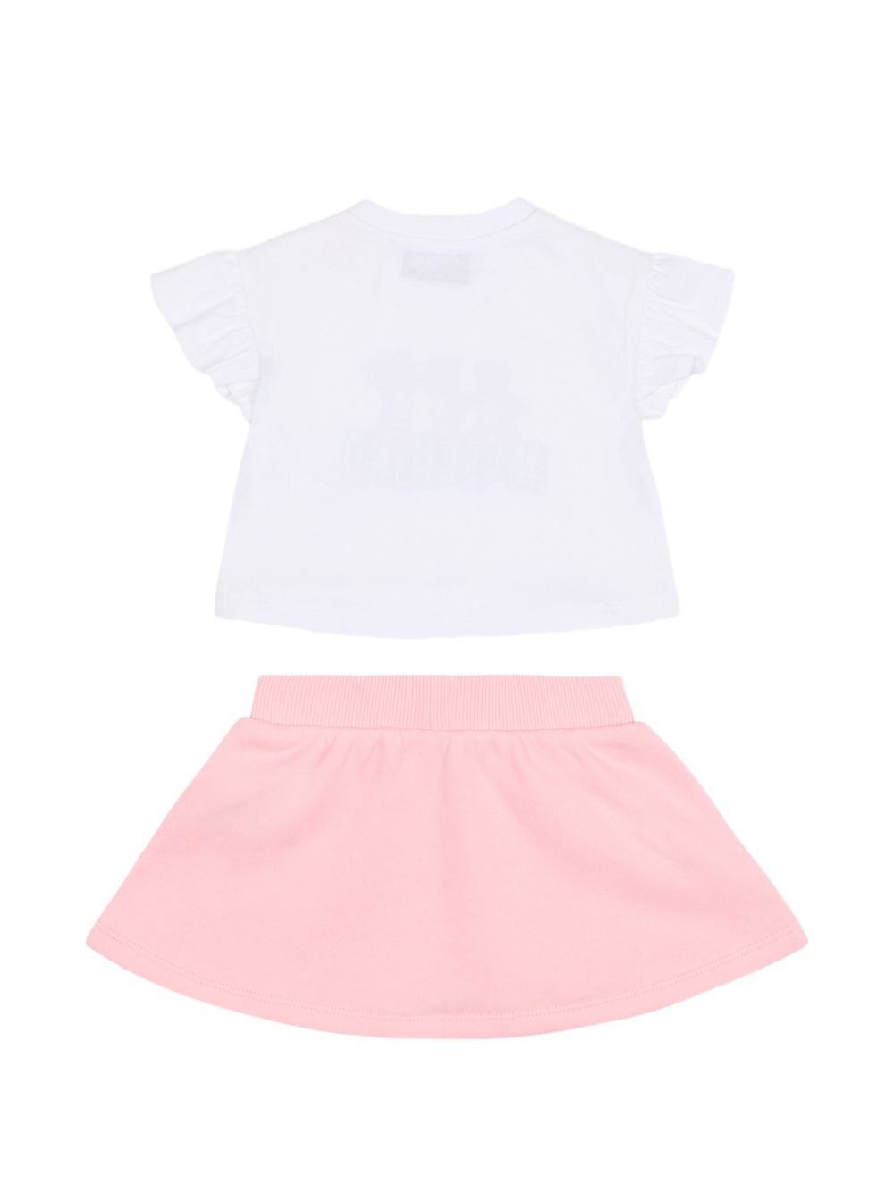 Completo t-shirt e gonna con stampa Teddy Bear MBG01GLCA89 85010 MOSCHINO KIDS
