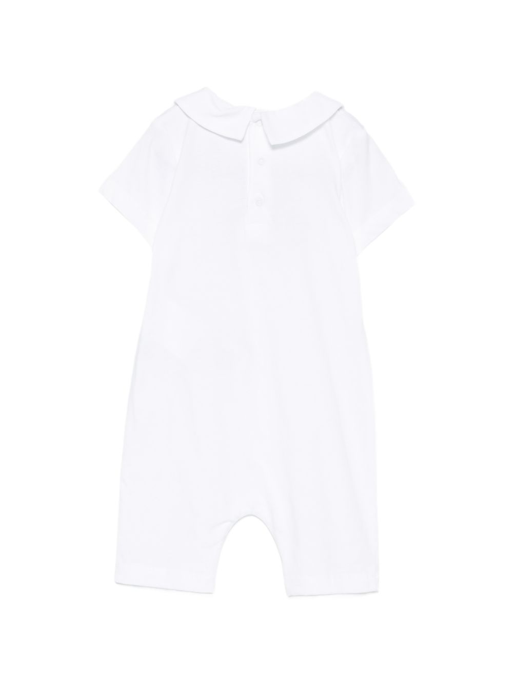 Tutina con colletto e stampa orsetto MNY03YLAA03 10101 MOSCHINO KIDS
