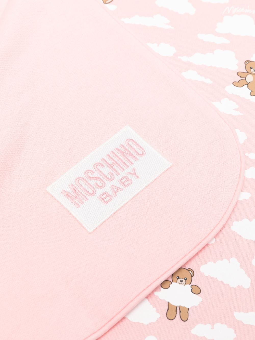 Copertina neonato con stampa orsetti MRB00FLCA19 83696 MOSCHINO KIDS