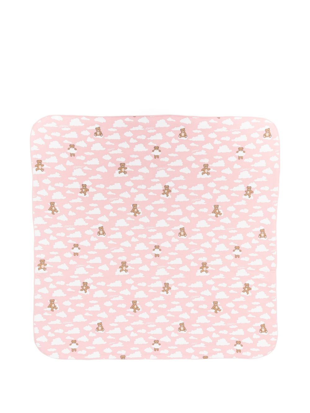 Copertina neonato con stampa orsetti MRB00FLCA19 83696 MOSCHINO KIDS