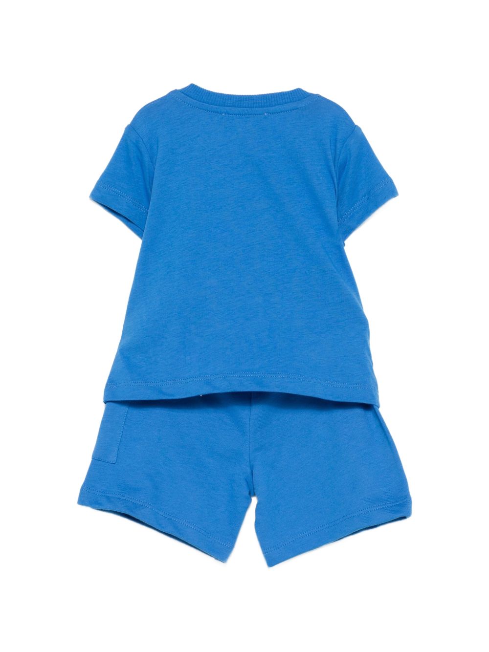 Completo t-shirt e shorts cobalto MUG01ULCA19 40630 MOSCHINO KIDS