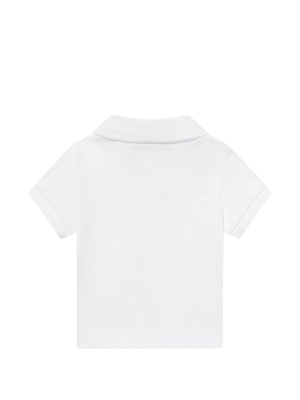 Polo in cotone con maniche corte MUM04JLFA09 10101 MOSCHINO KIDS