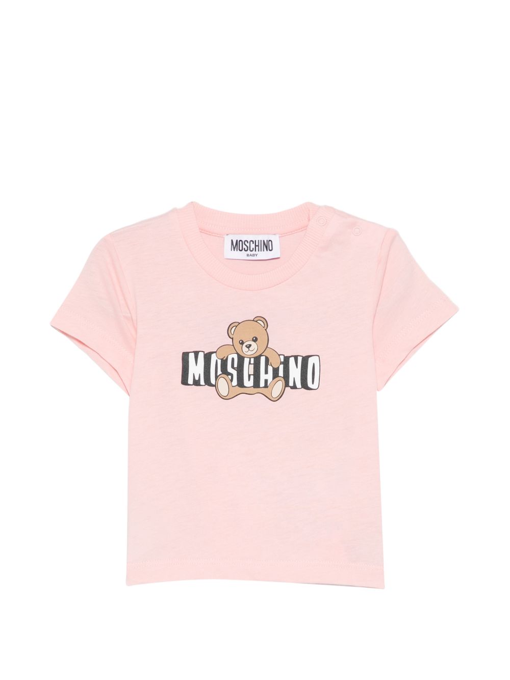 T-shirt con stampa orsetto MUM04PLAA03 50209 MOSCHINO KIDS