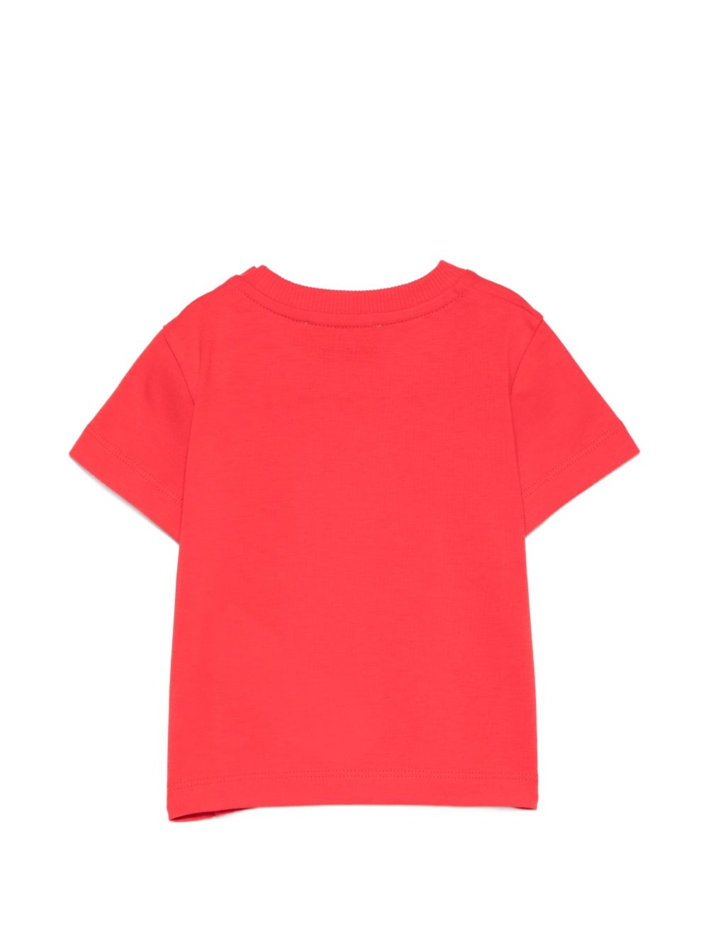 T-shirt con logo ricamato MUM04TLAA02 50109 MOSCHINO KIDS