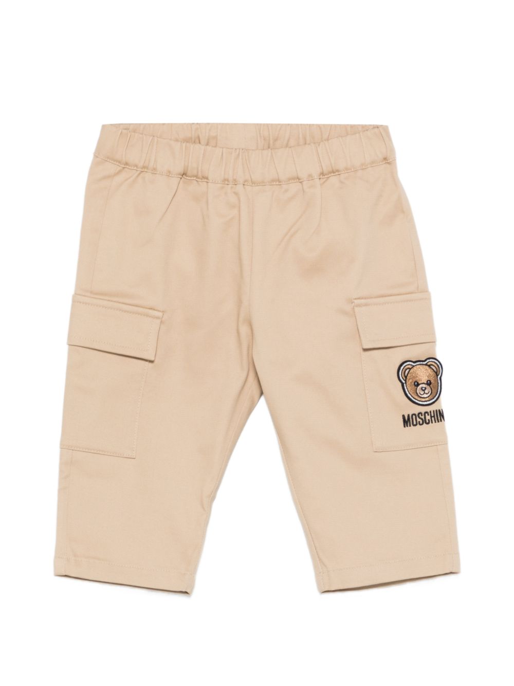 Pantaloni cargo con tasche applicate MUP05RLPA01 20829 MOSCHINO KIDS