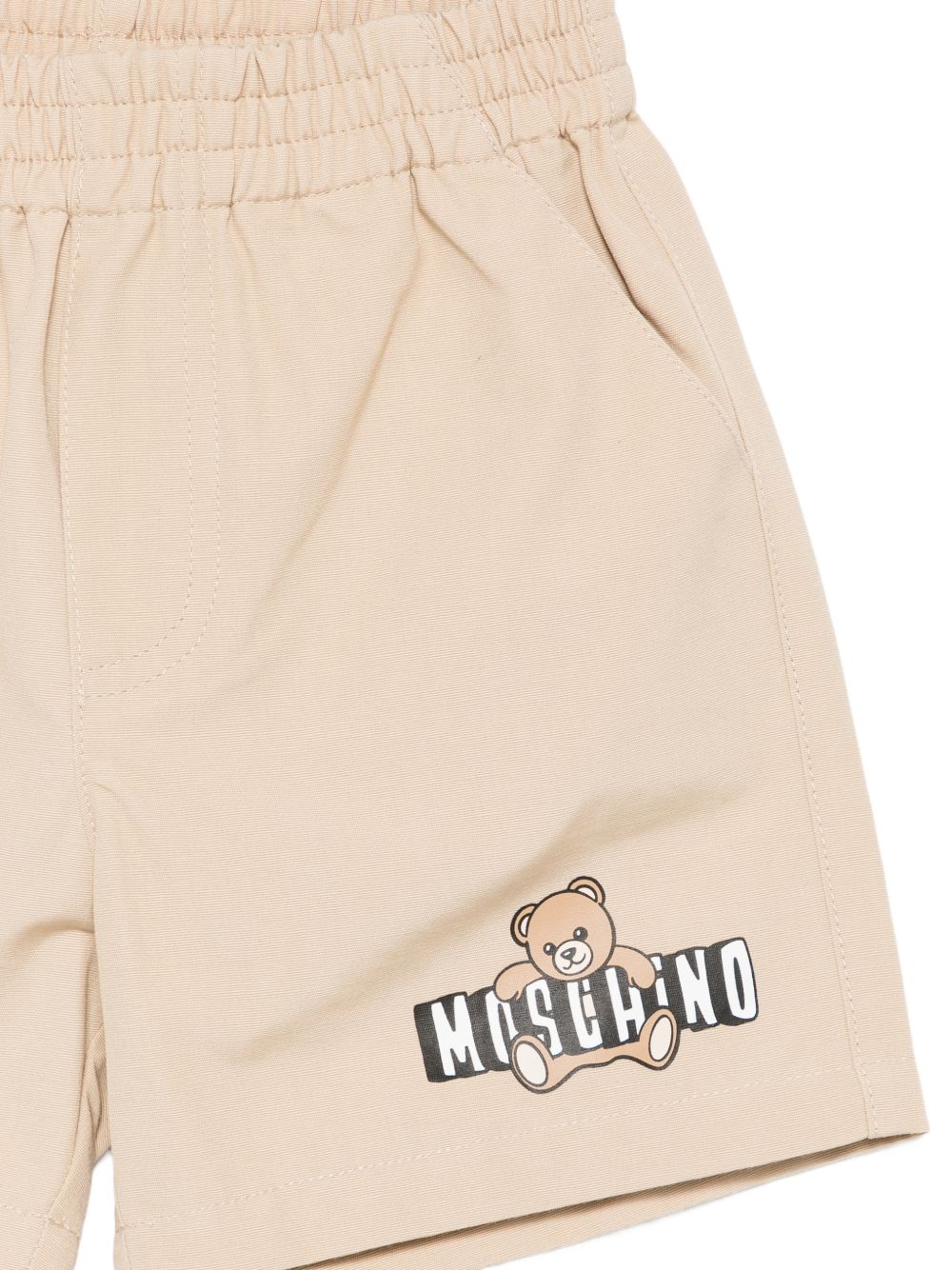 Shorts con stampa frontale MUQ01NLLA14 20829 MOSCHINO KIDS