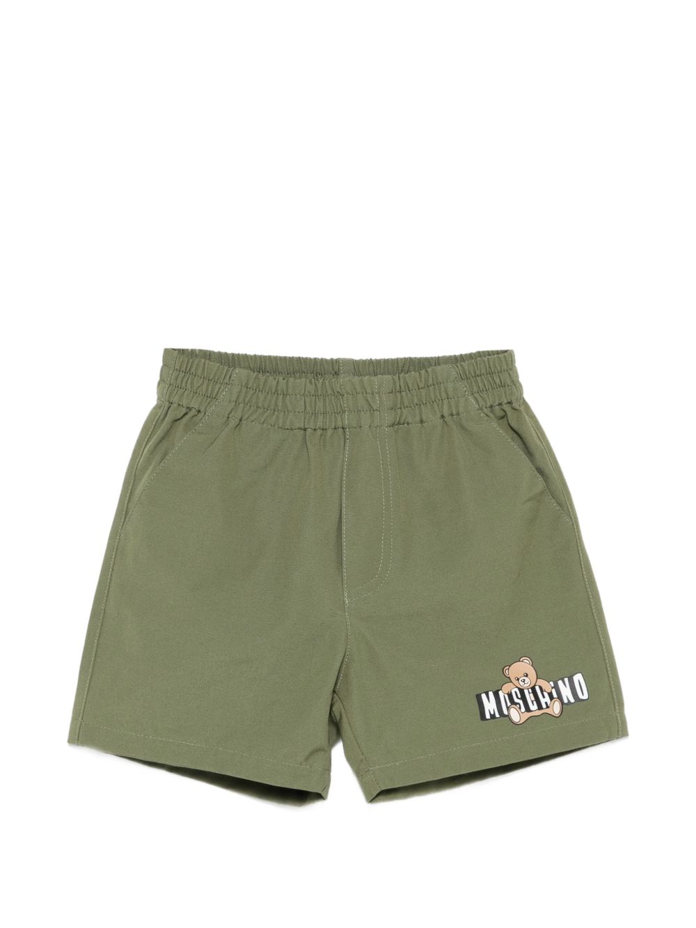 Shorts con stampa logo MUQ01NLLA14 30037 MOSCHINO KIDS