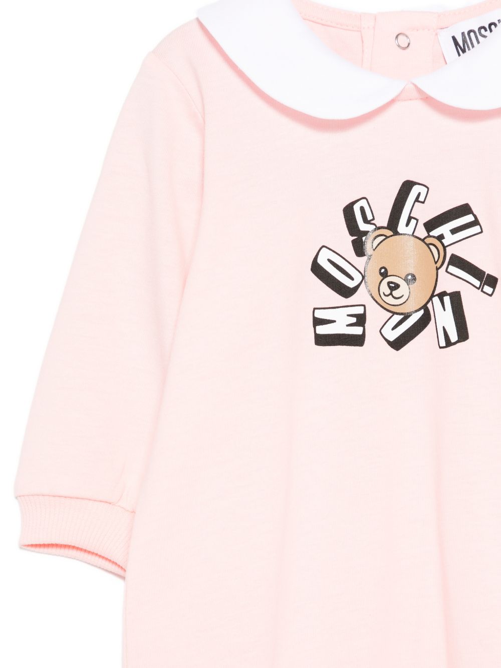 Tutina in cotone con cappellino MUY094LAA02 50209 MOSCHINO KIDS