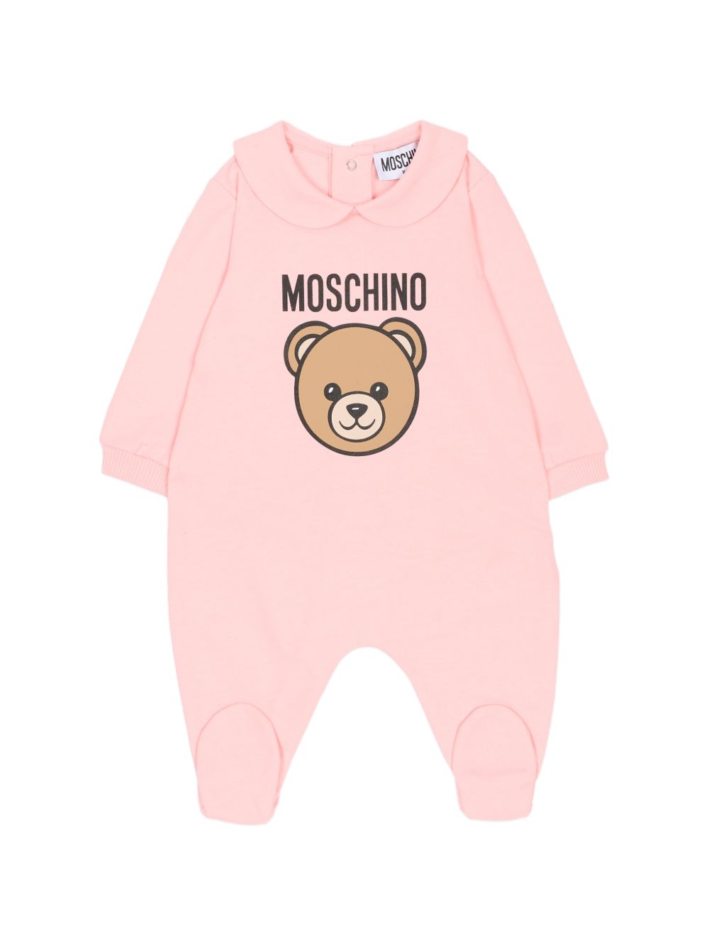 Tutina rosa con colletto MUY098LCA19 50209 MOSCHINO KIDS
