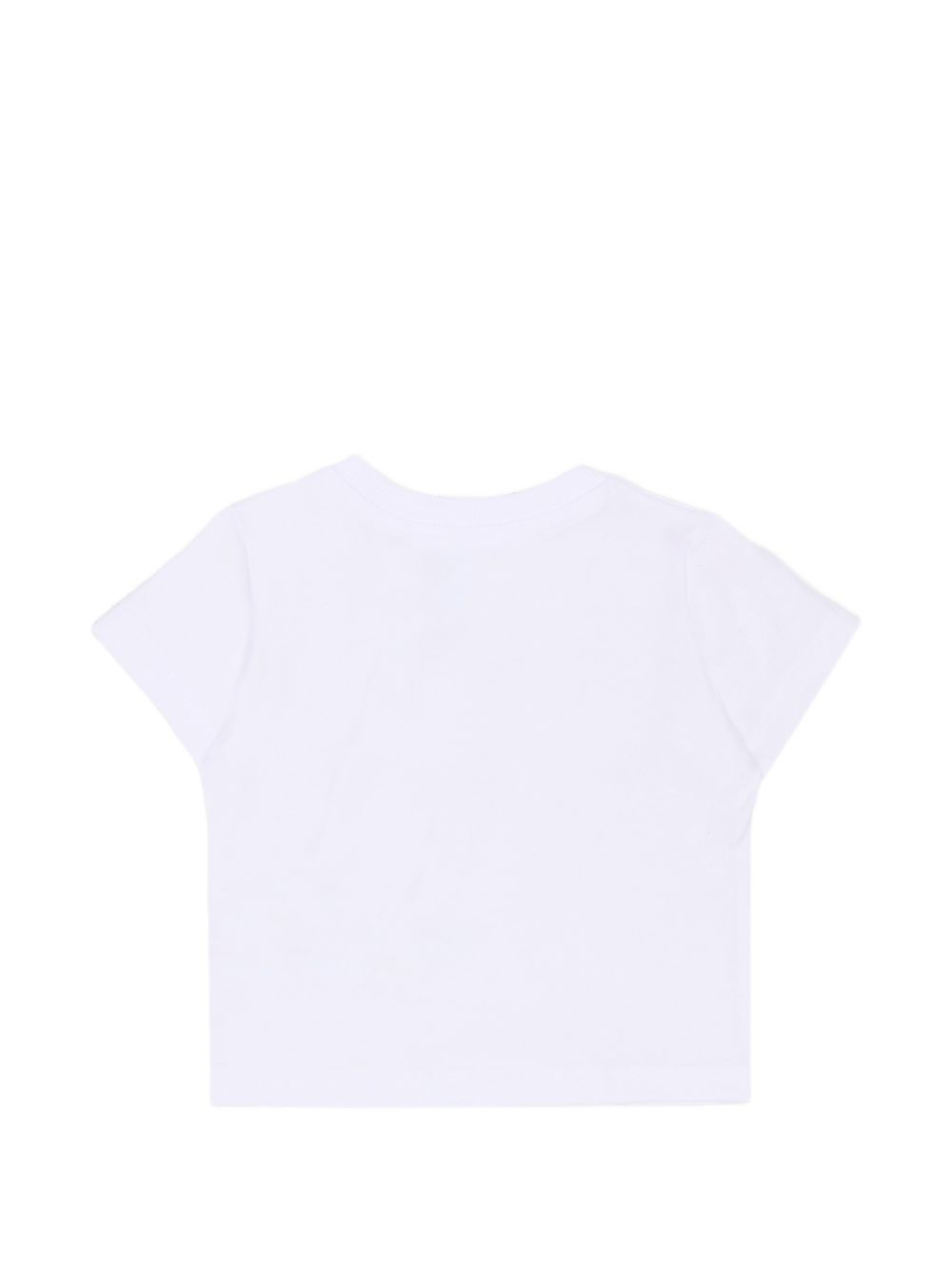 T-shirt bianca con stampa orsetto MXM047LAA02 10101 MOSCHINO KIDS