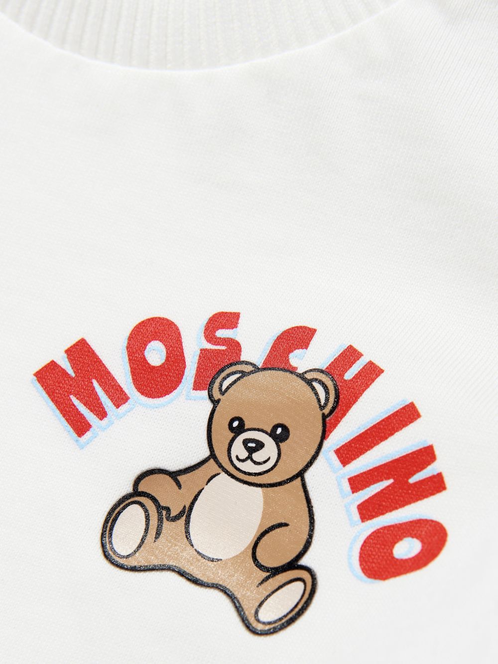 T-shirt in cotone con stampa MZM047LAA01 10063 MOSCHINO KIDS