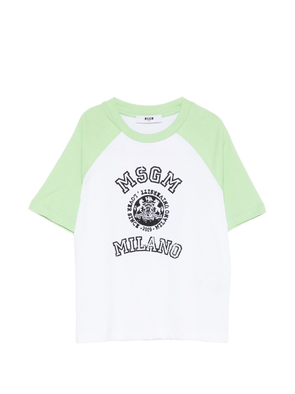 T-shirt raglan con logo centrale S6MSJBTH060 00177 MSGM KIDS