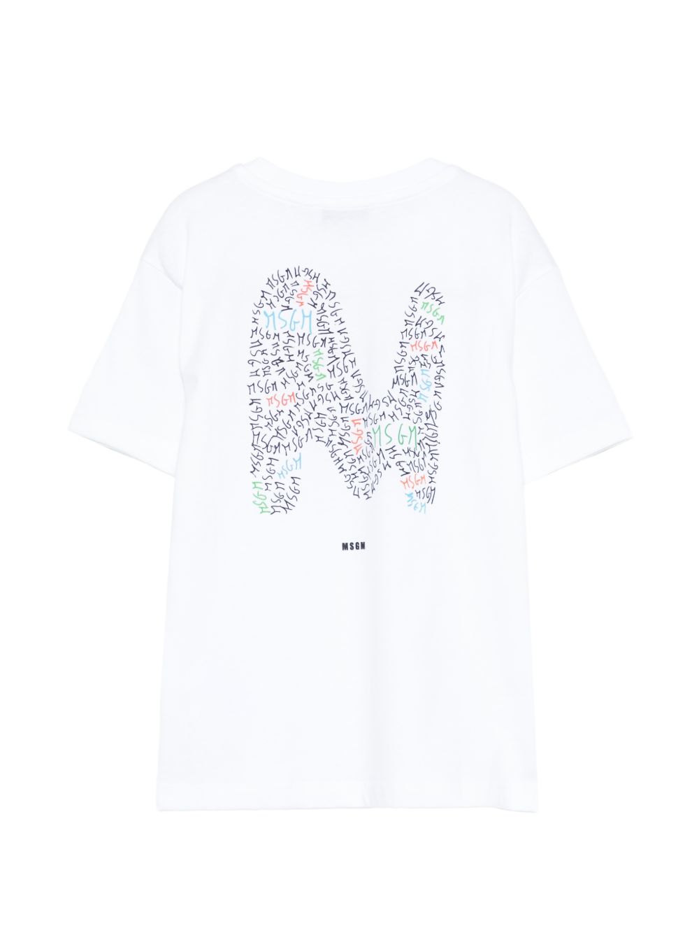T-shirt con logo multicolore S6MSJBTH232 001 MSGM KIDS