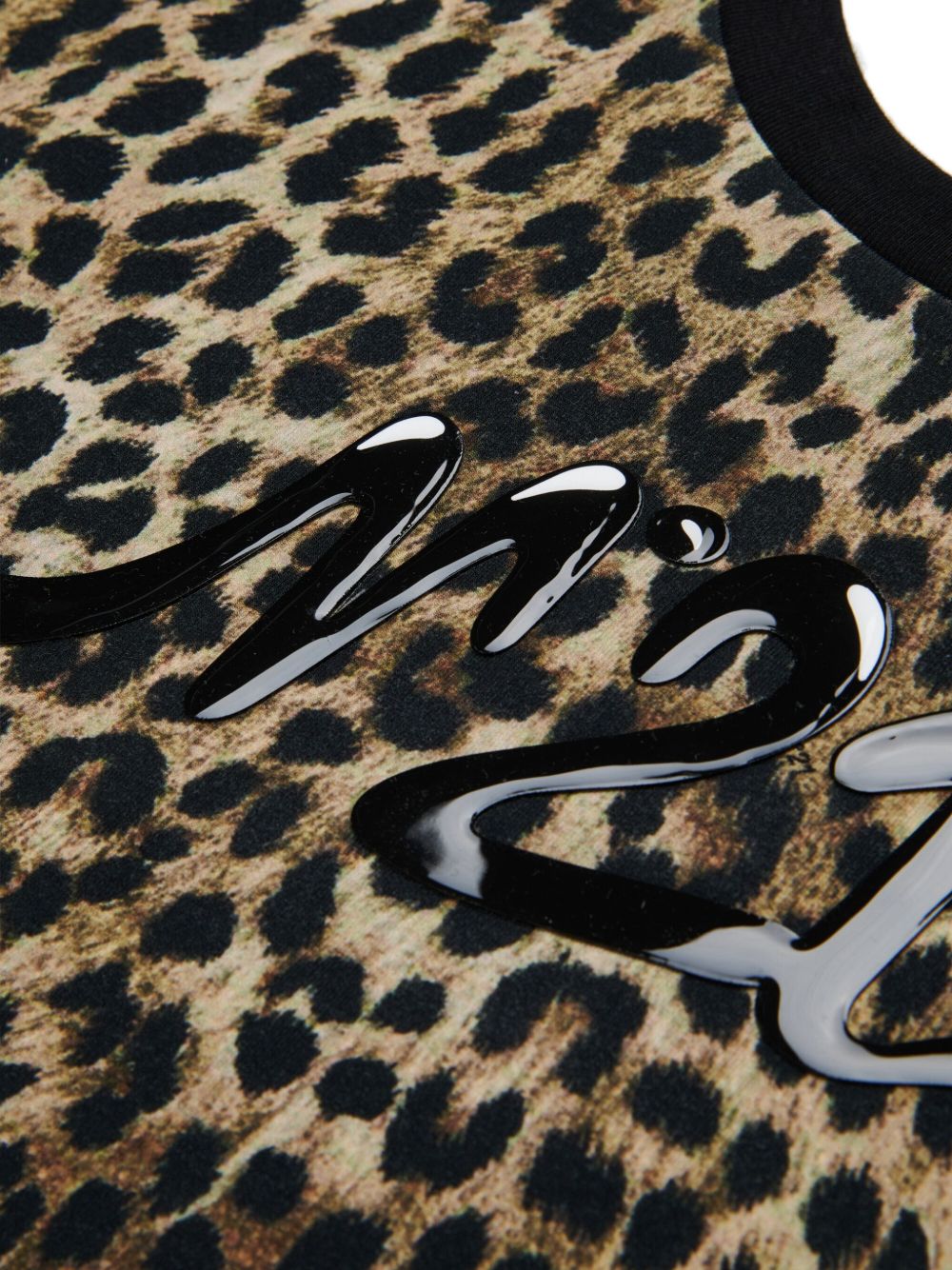 T-shirt stampa animalier con logo N210A9N0486 0N900 N21 KIDS