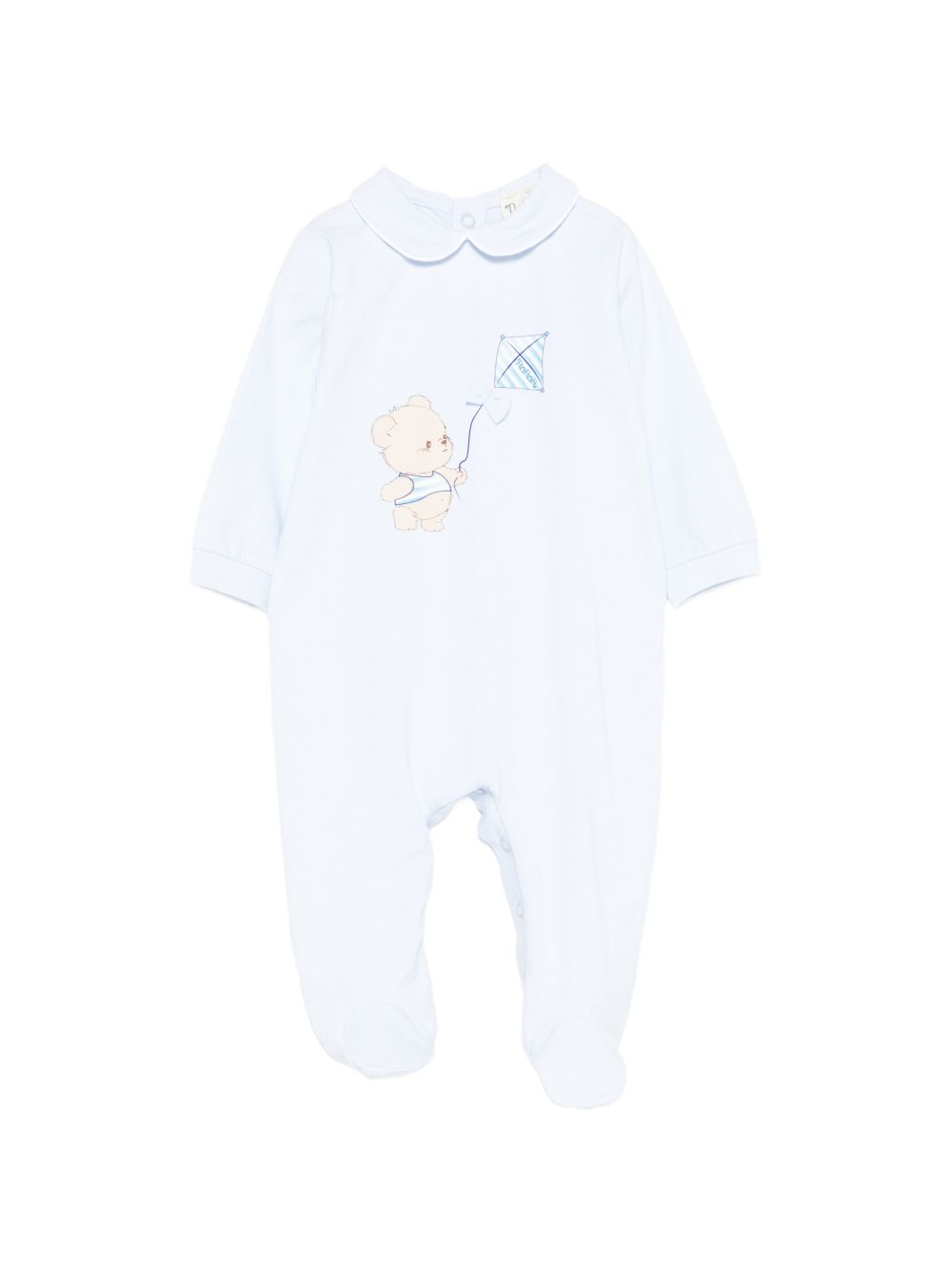 Tutina in cotone con piedini E26010 AZZURRO NANAN KIDS