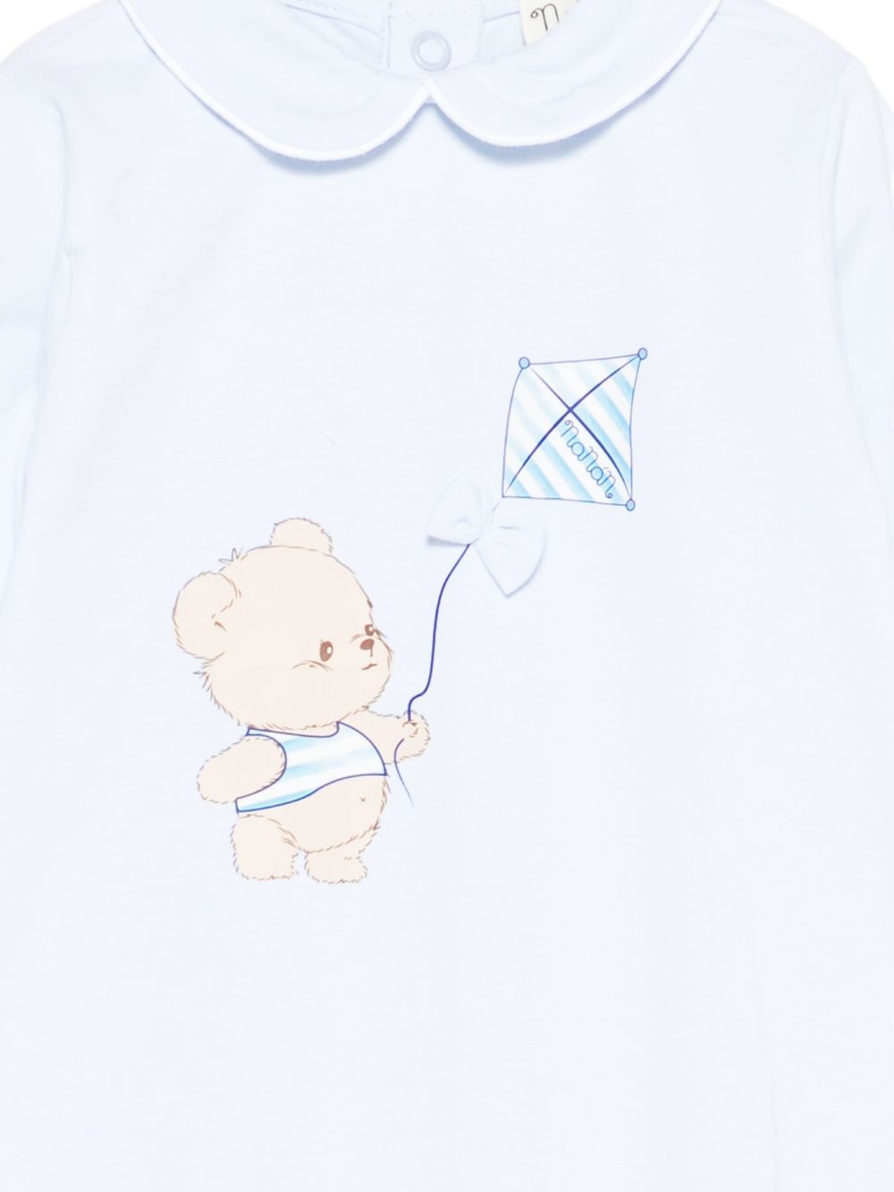 Tutina in cotone con piedini E26010 AZZURRO NANAN KIDS