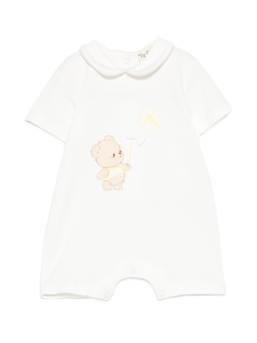Tutina in cotone con colletto Peter Pan E26013 BIANCO NANAN KIDS