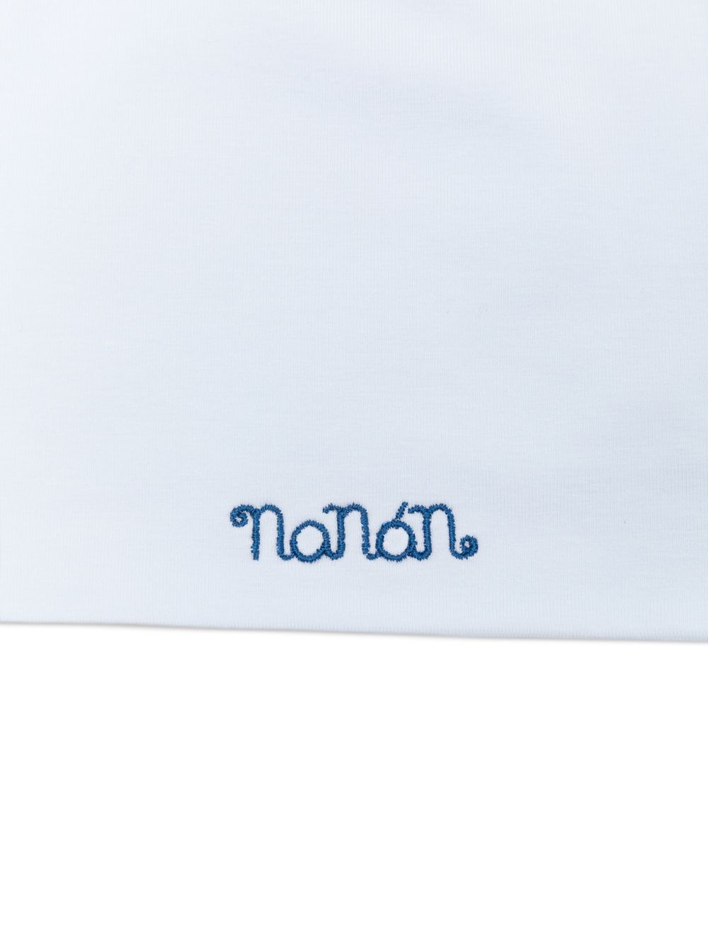 Berretto in cotone con ricamo logo E26016 AZZURRO NANAN KIDS