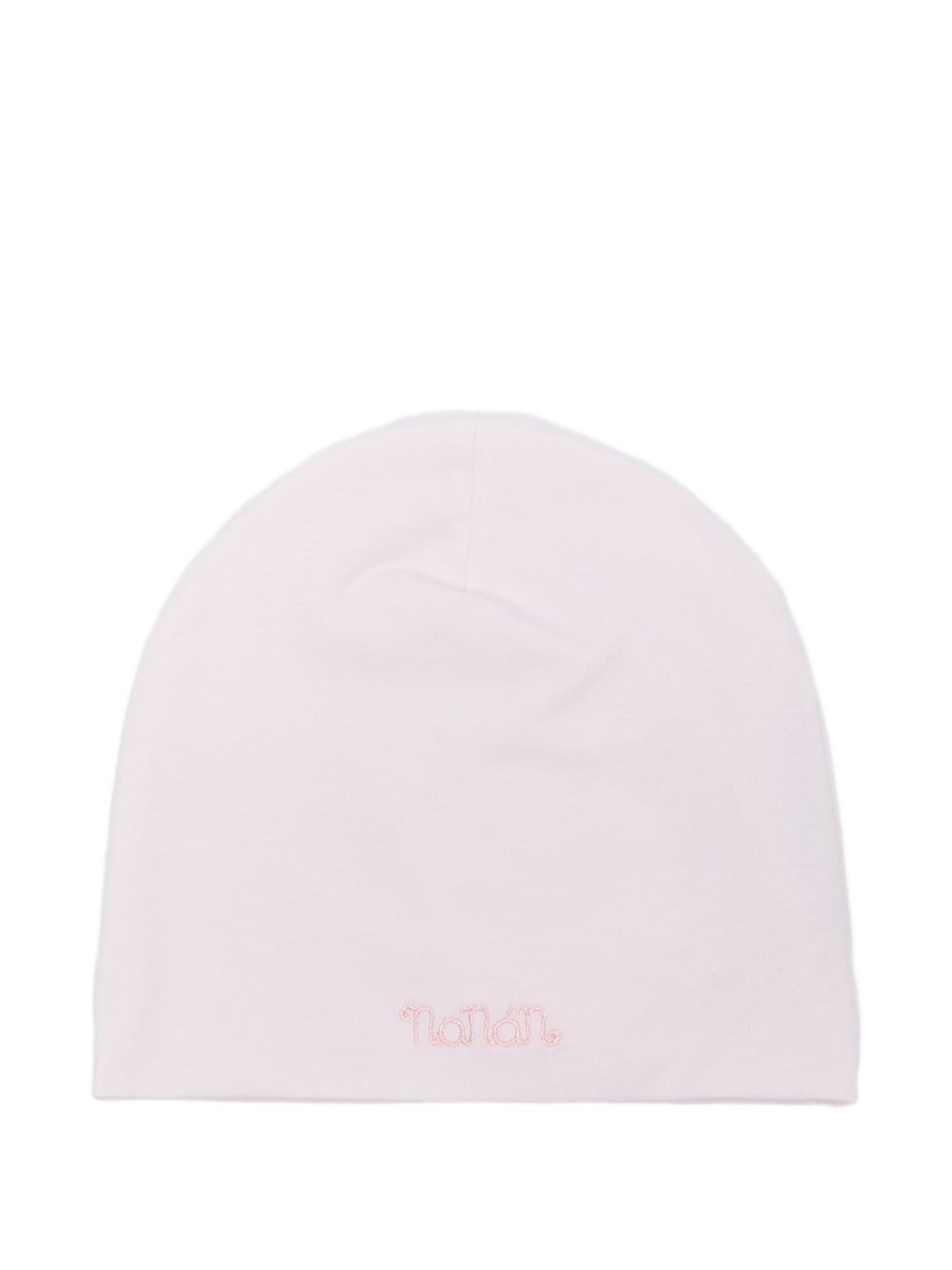 Berretto in cotone con ricamo logo E26016 ROSA NANAN KIDS