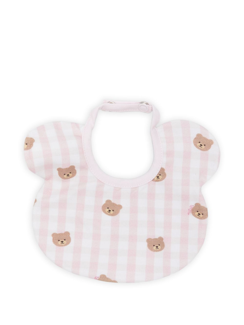 Bavaglino in cotone a quadretti E26021 ROSA NANAN KIDS