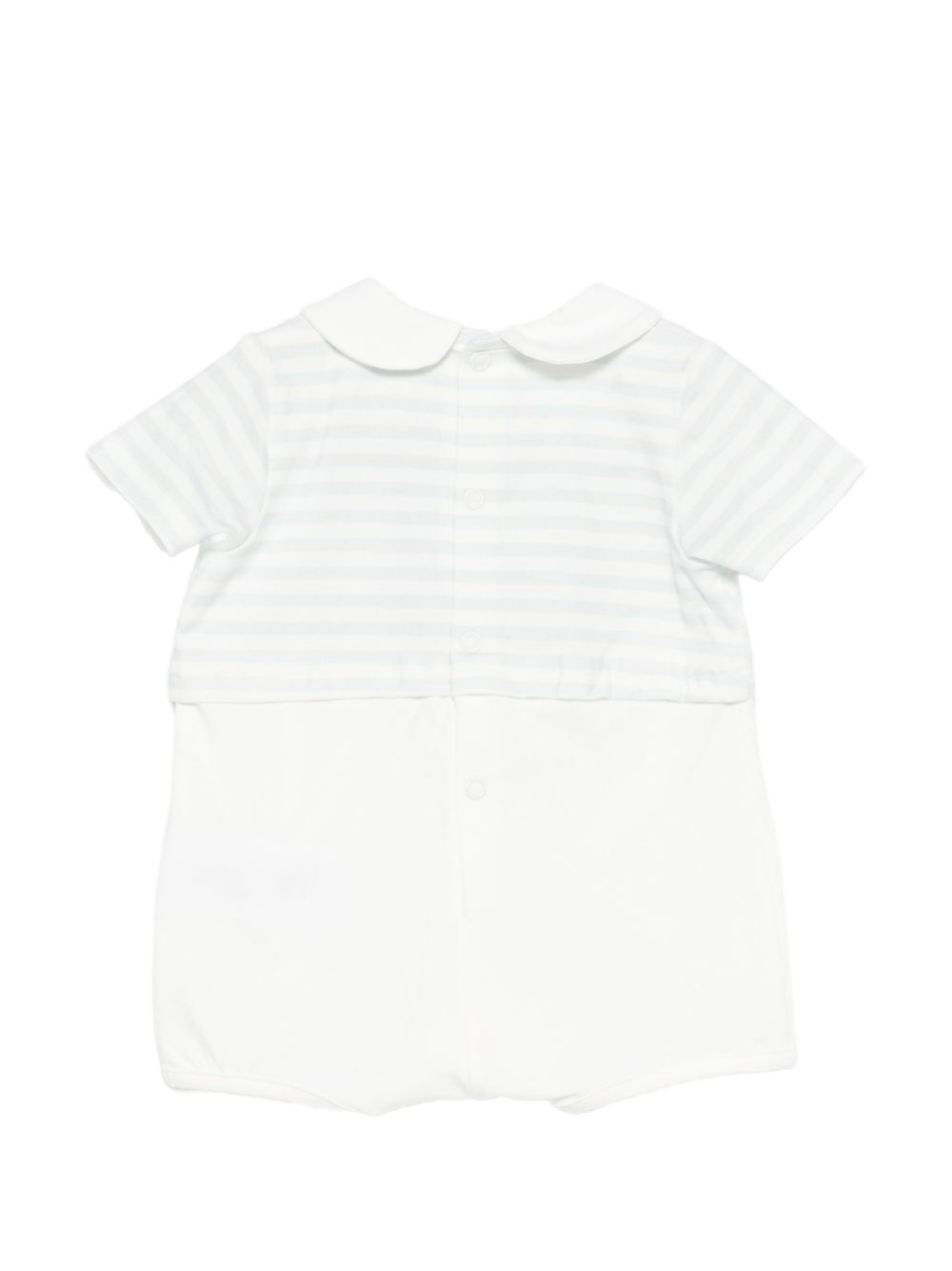 Tutina in cotone a righe con colletto E26103 AZZURRO NANAN KIDS