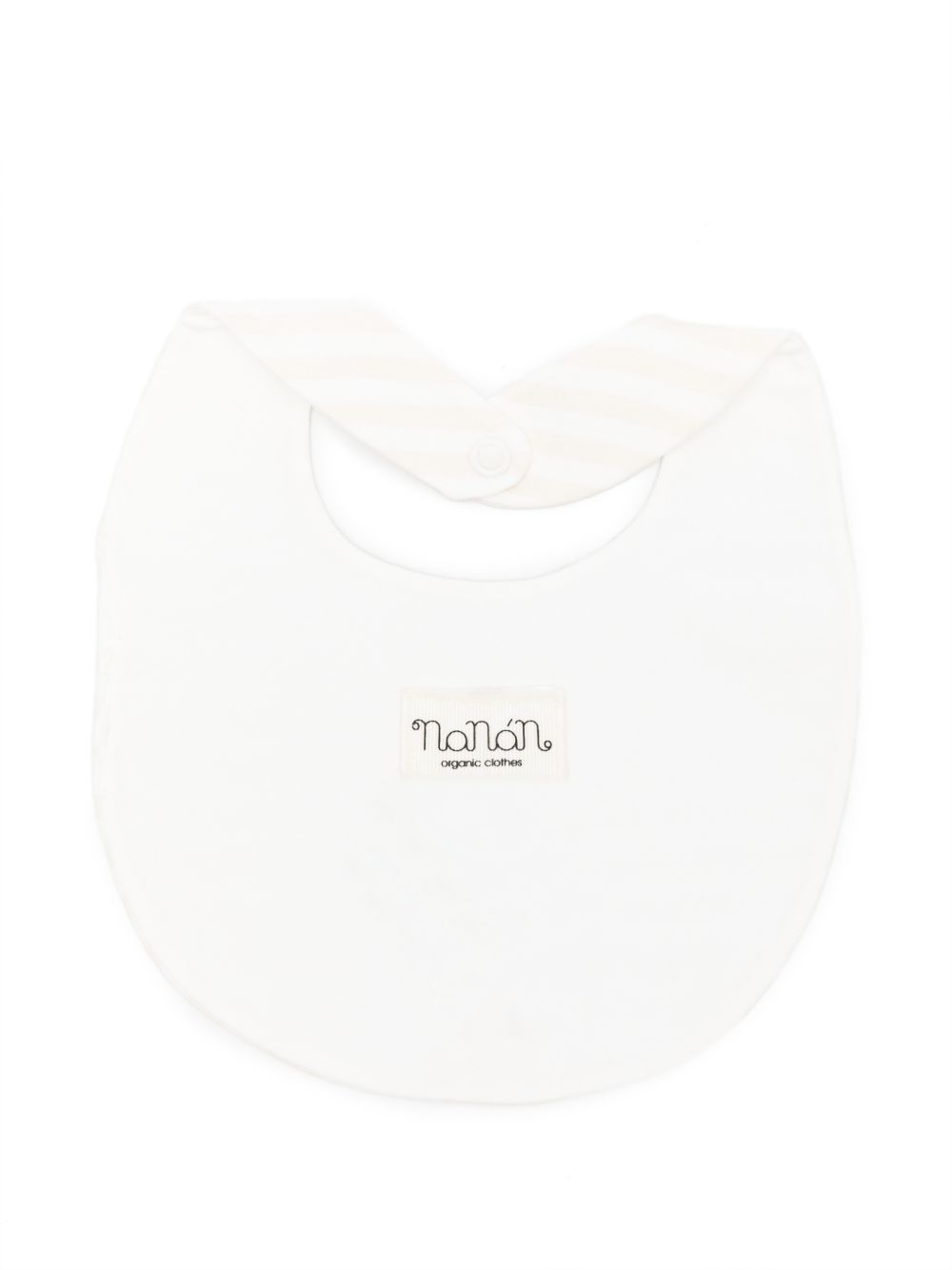Bavaglia in cotone con chiusura a bottoni E26106 BEIGE NANAN KIDS