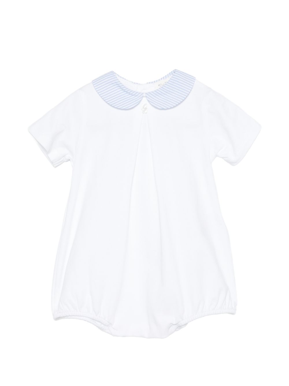 Tutina in cotone colletto peter pan E26128 BIANCO NANAN KIDS