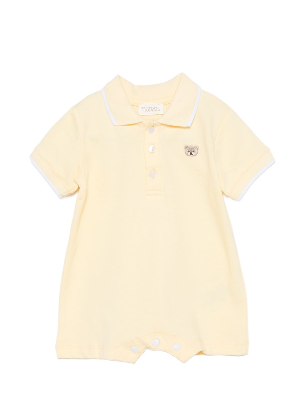 Pagliaccetto in cotone con orsetto E26171 GIALLO NANAN KIDS