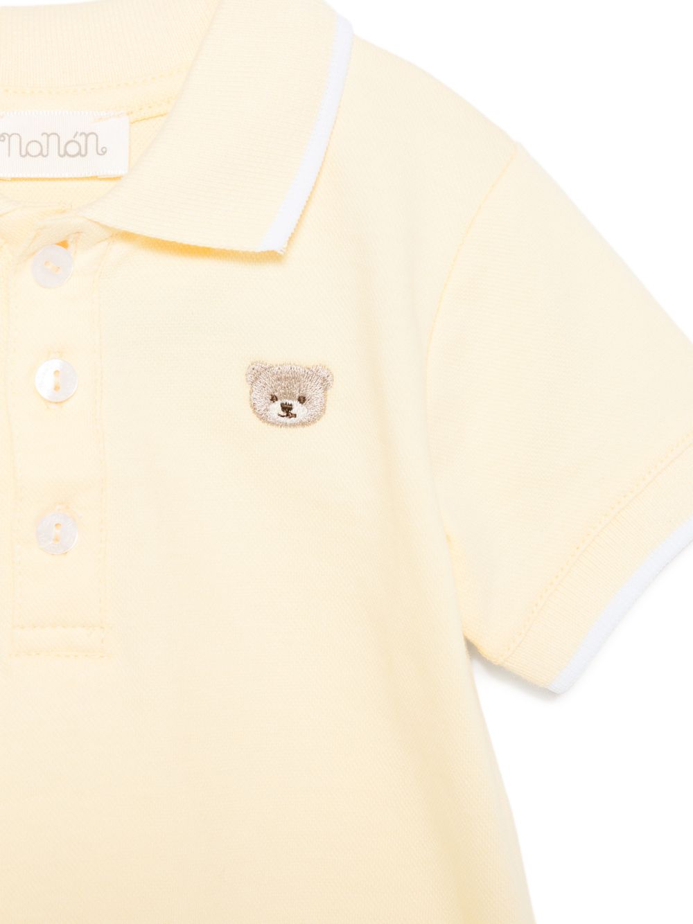 Pagliaccetto in cotone con orsetto E26171 GIALLO NANAN KIDS