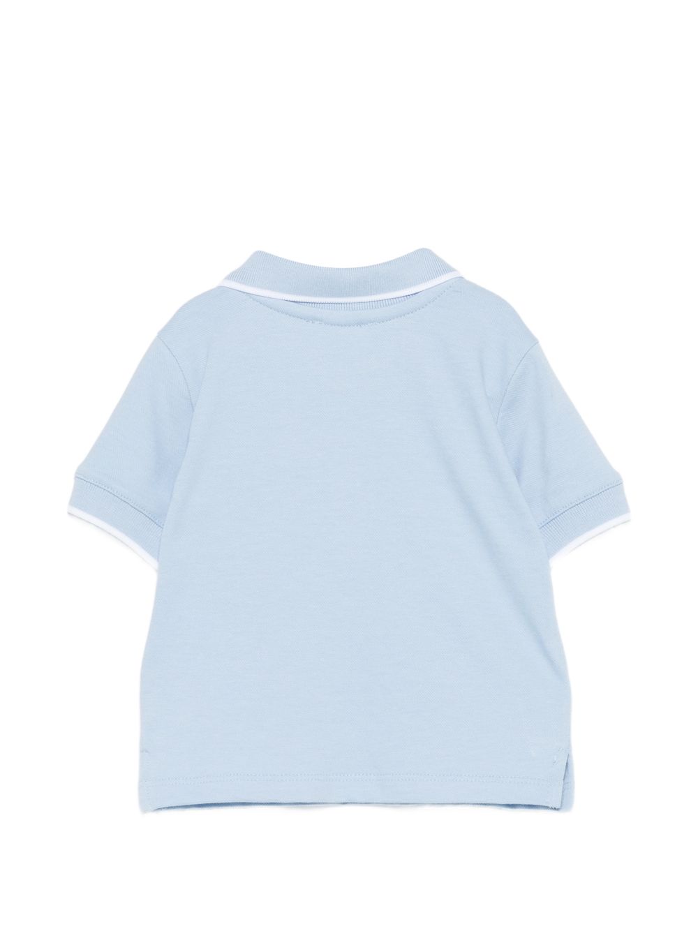 Polo in cotone con colletto a contrasto E26175 AZZURRO NANAN KIDS
