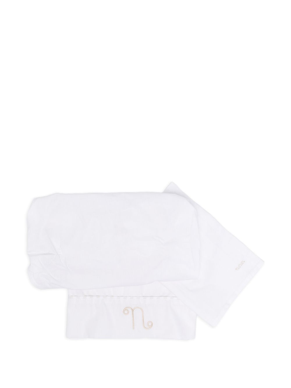 Set tre pezzi in cotone con ricamo E26407 BEIGE NANAN KIDS