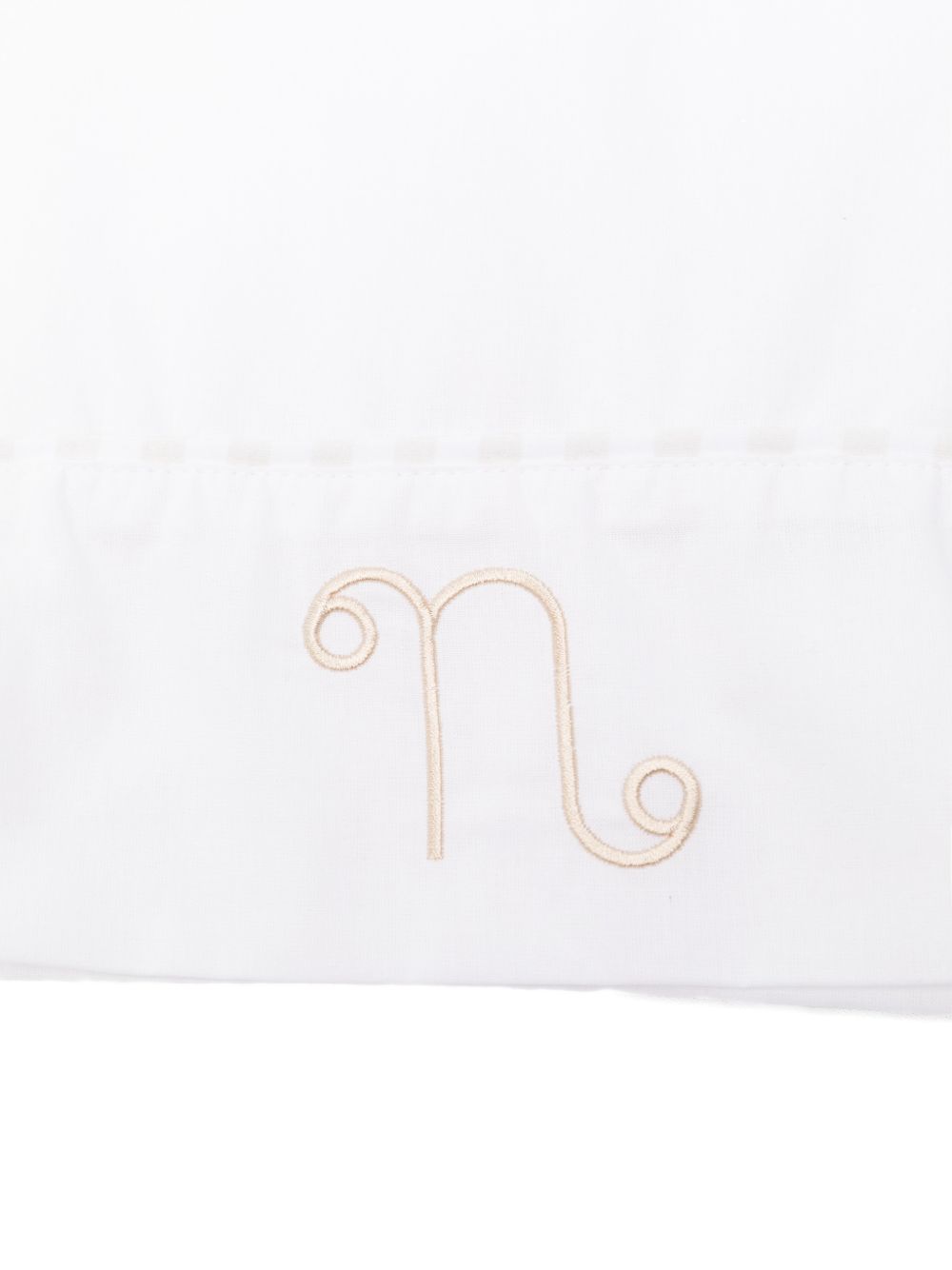 Set tre pezzi in cotone con ricamo E26407 BEIGE NANAN KIDS