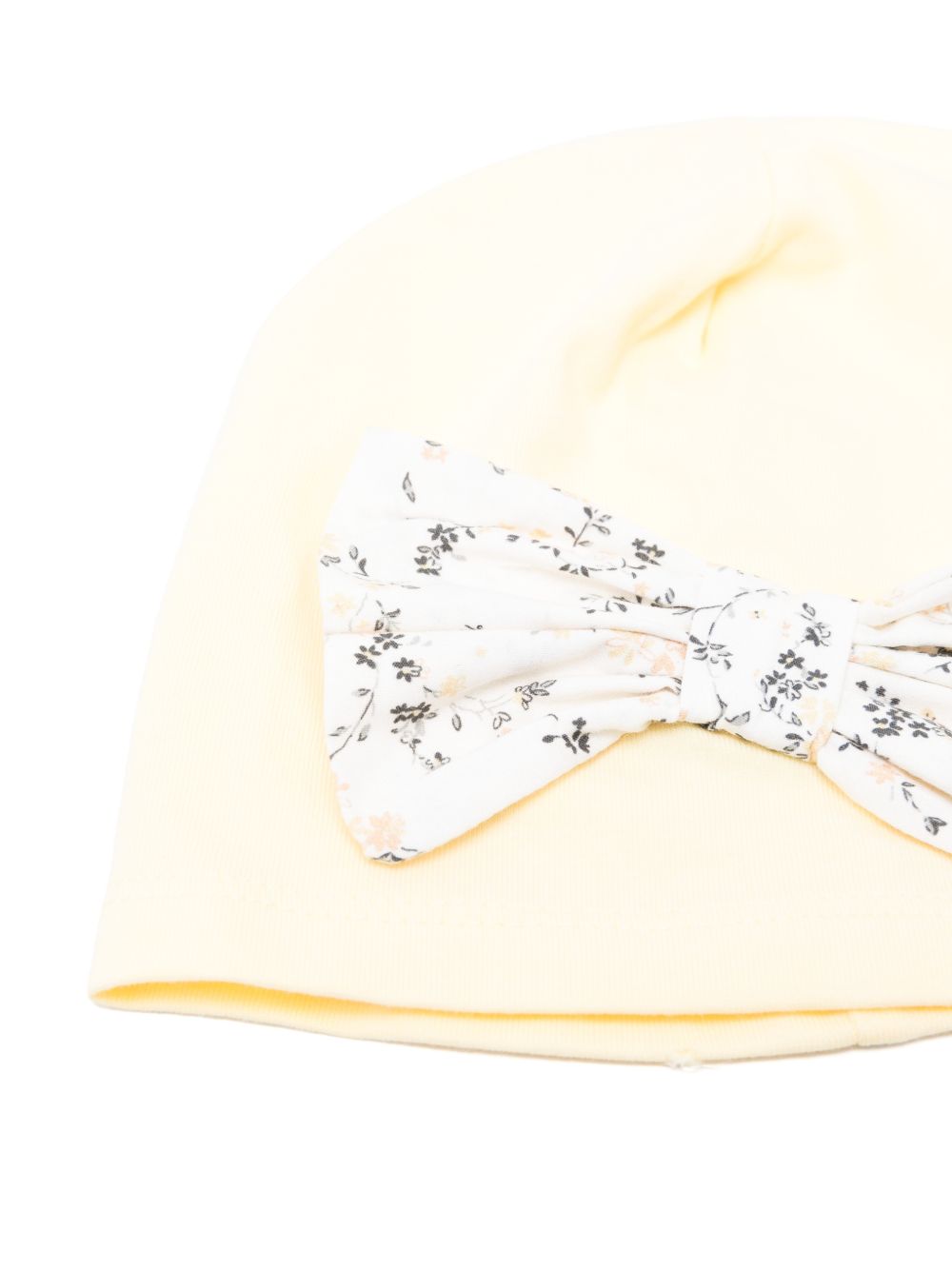 Cappellino in cotone con fiocco E26413 GIALLO NANAN KIDS
