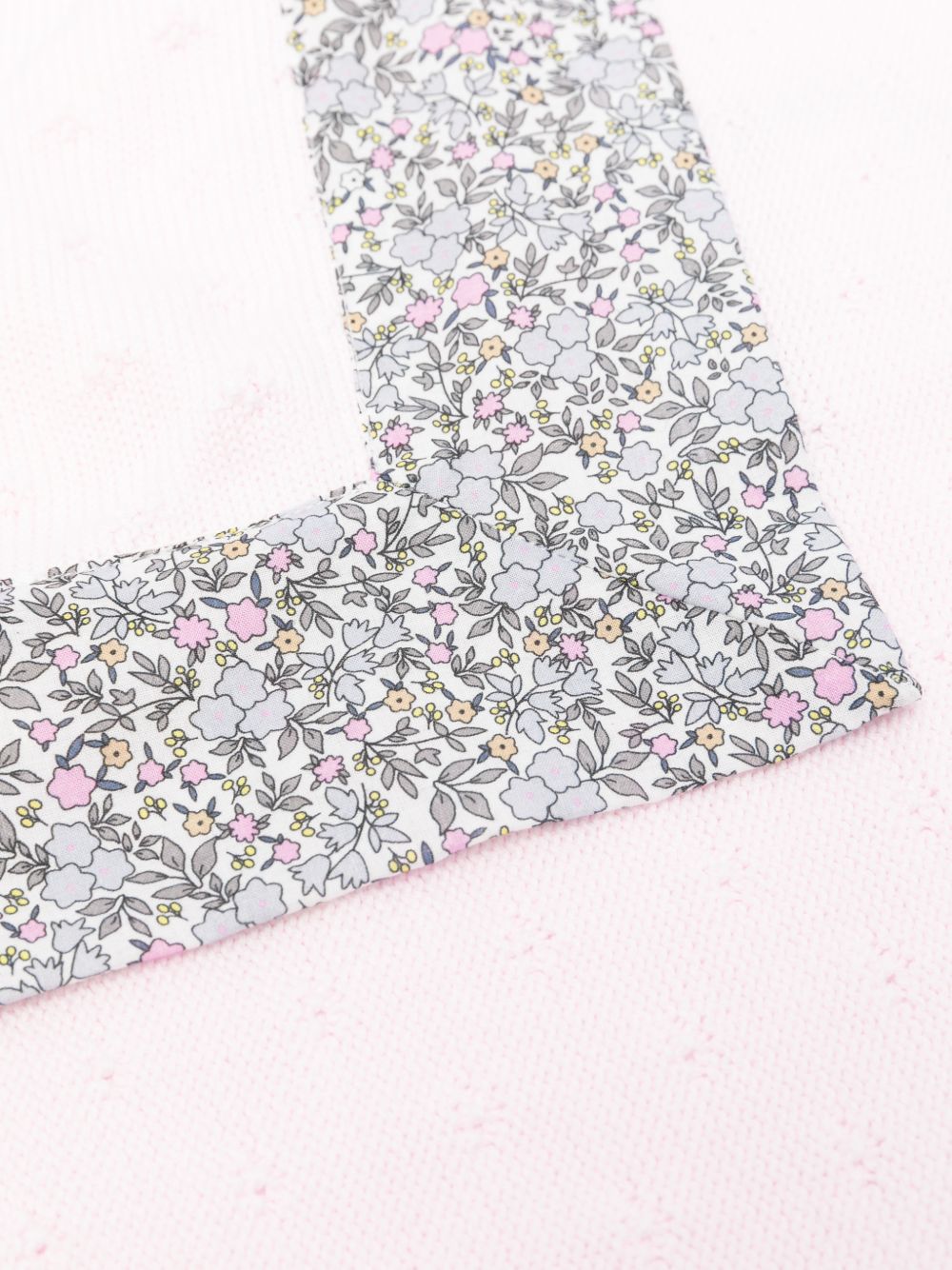 Copertina in cotone con bordo a fiori E26438 ROSA NANAN KIDS