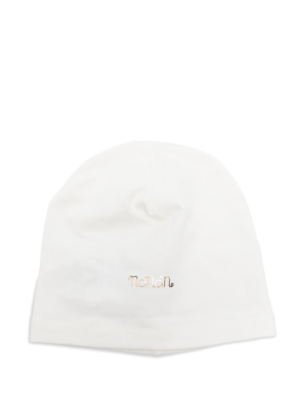 Berretto in cotone con logo E26445 OFFWHITE NANAN KIDS