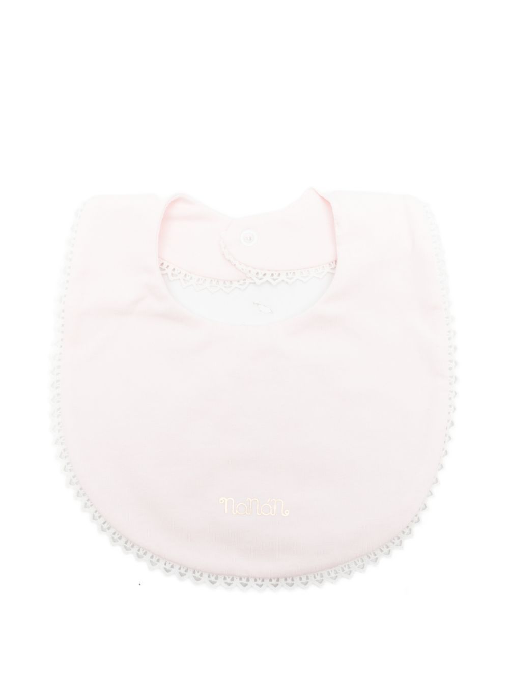 Bavaglino in cotone con stampa logo E26447 ROSA NANAN KIDS
