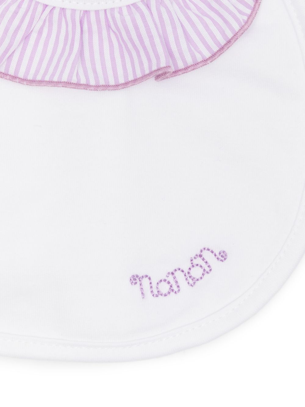 Bavaglia in cotone con profili a righe E26478 LILLA NANAN KIDS