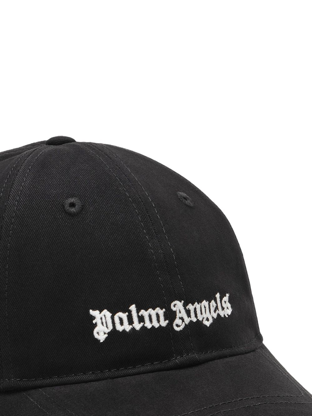 Cappellino da baseball con stampa logo PBLB002S26FAB003 110 PALM ANGELS KIDS