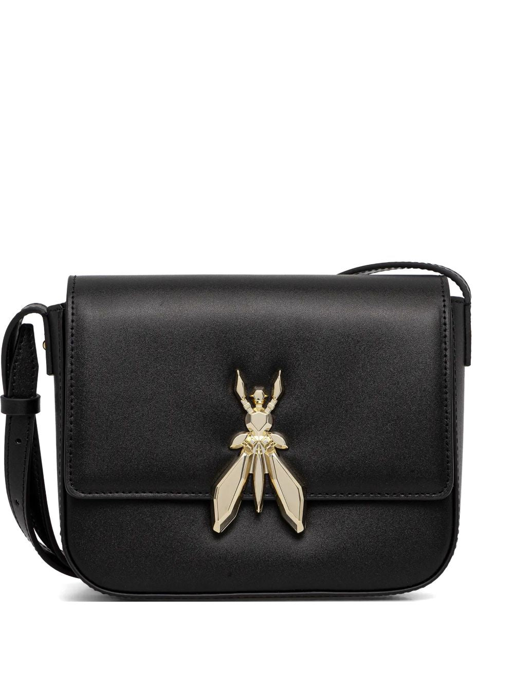 Borsa a tracolla in pelle con fibbia scultorea 8B0303L061 K103 PATRIZIA PEPE